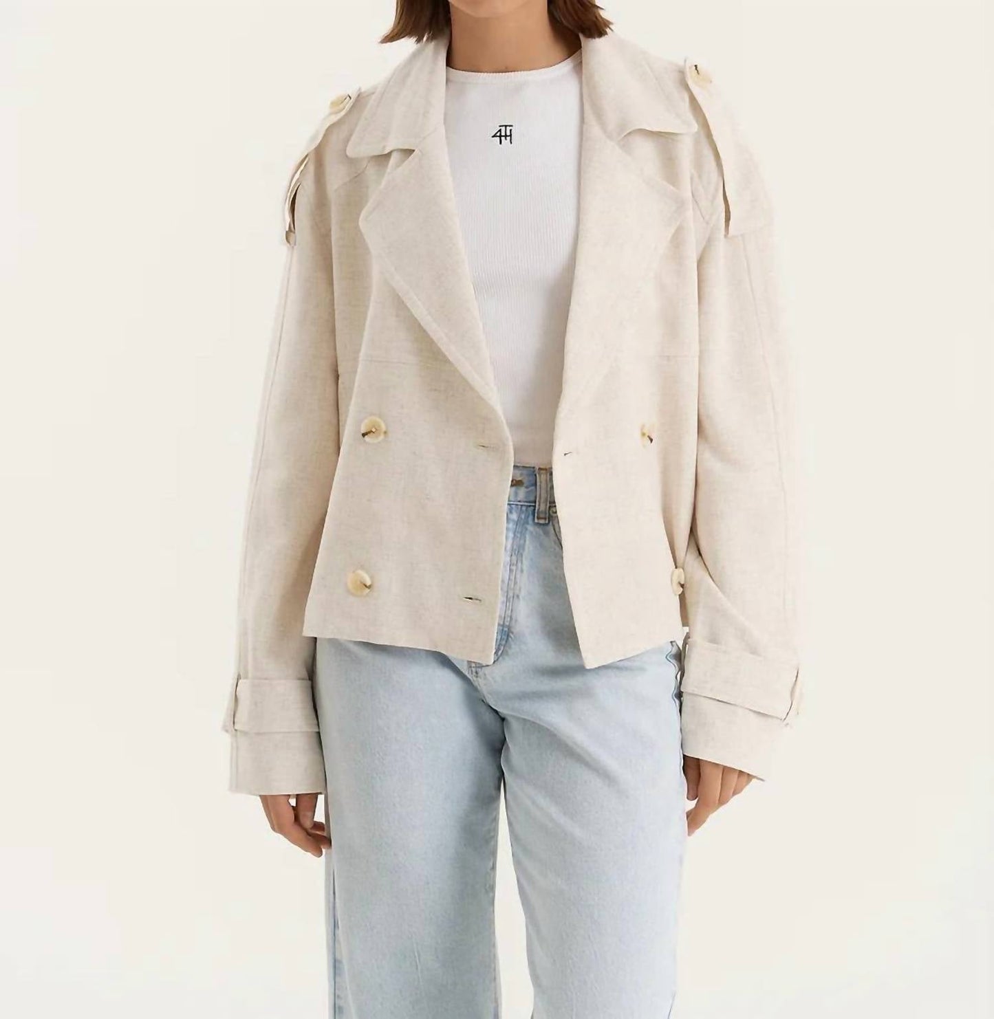 4Th & Reckless - Sorrel Linen Trench Coat
