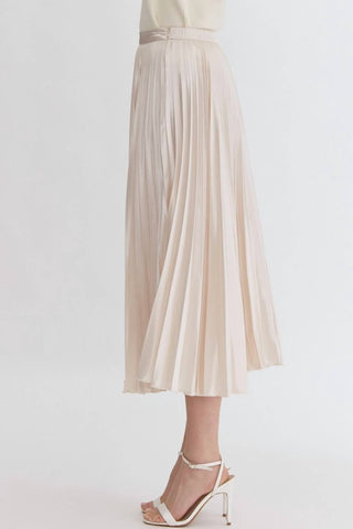 Entro - Pleated Midi Skirt