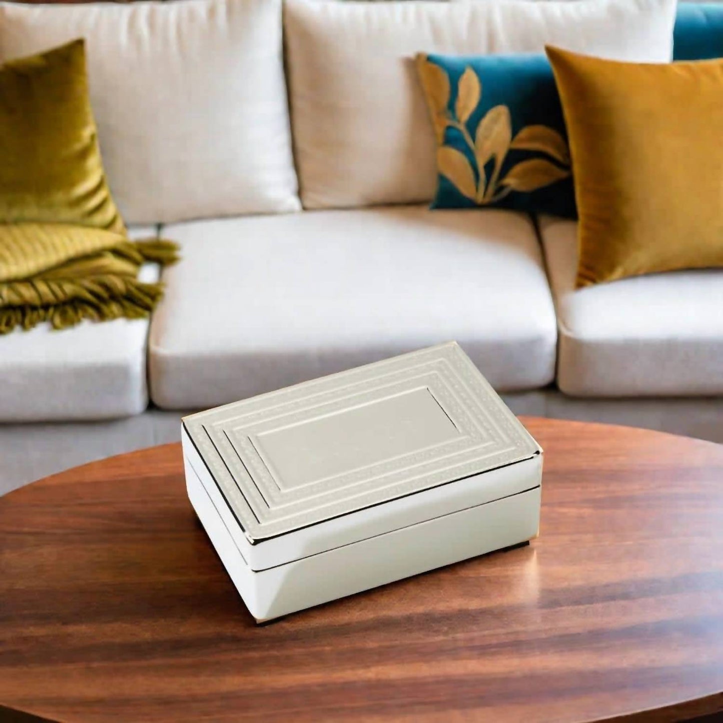 Creative Gifts International - Rectangular Lift Top Jewelry Box - 1.5" X 3" X 4.5"