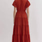 Entro - Puff Sleeve Maxi Dress