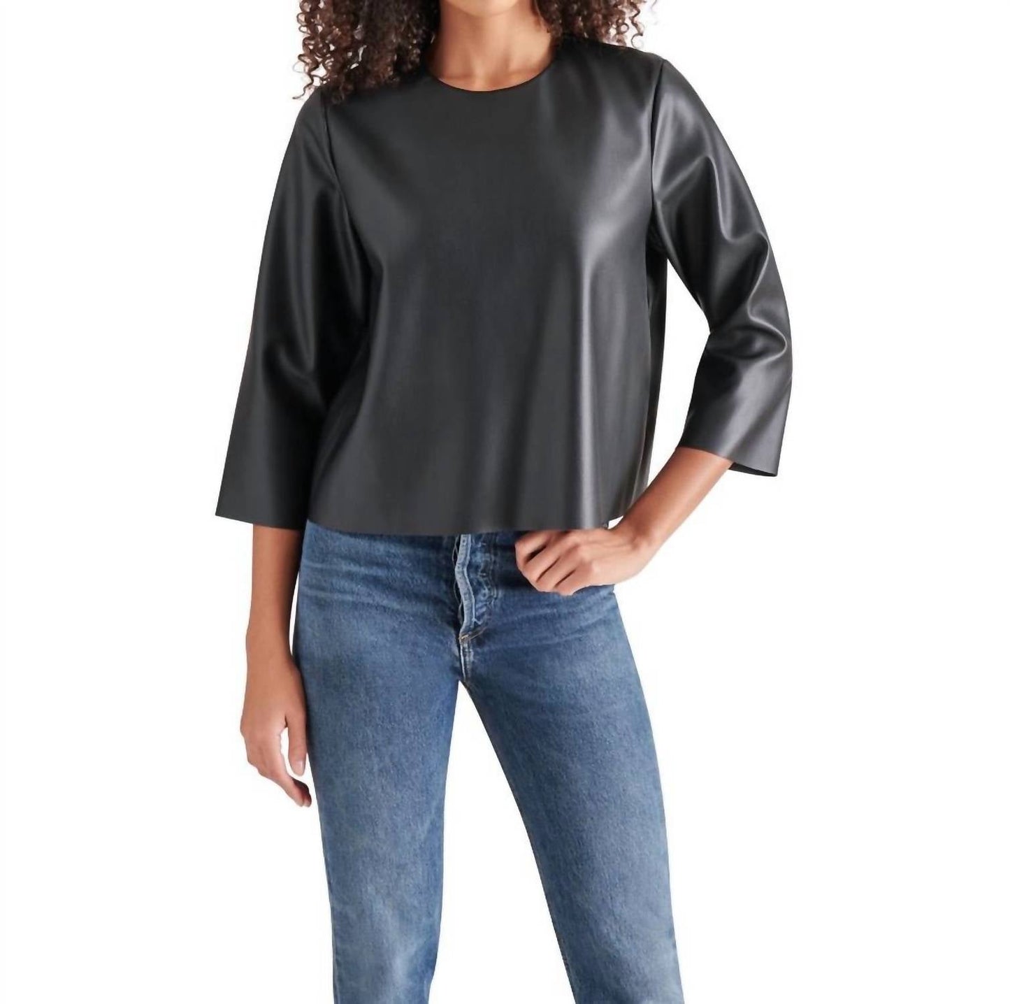 Steve Madden - Dee Faux Leather Top