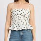 En Saison - Smocked Wrap Peplum Top