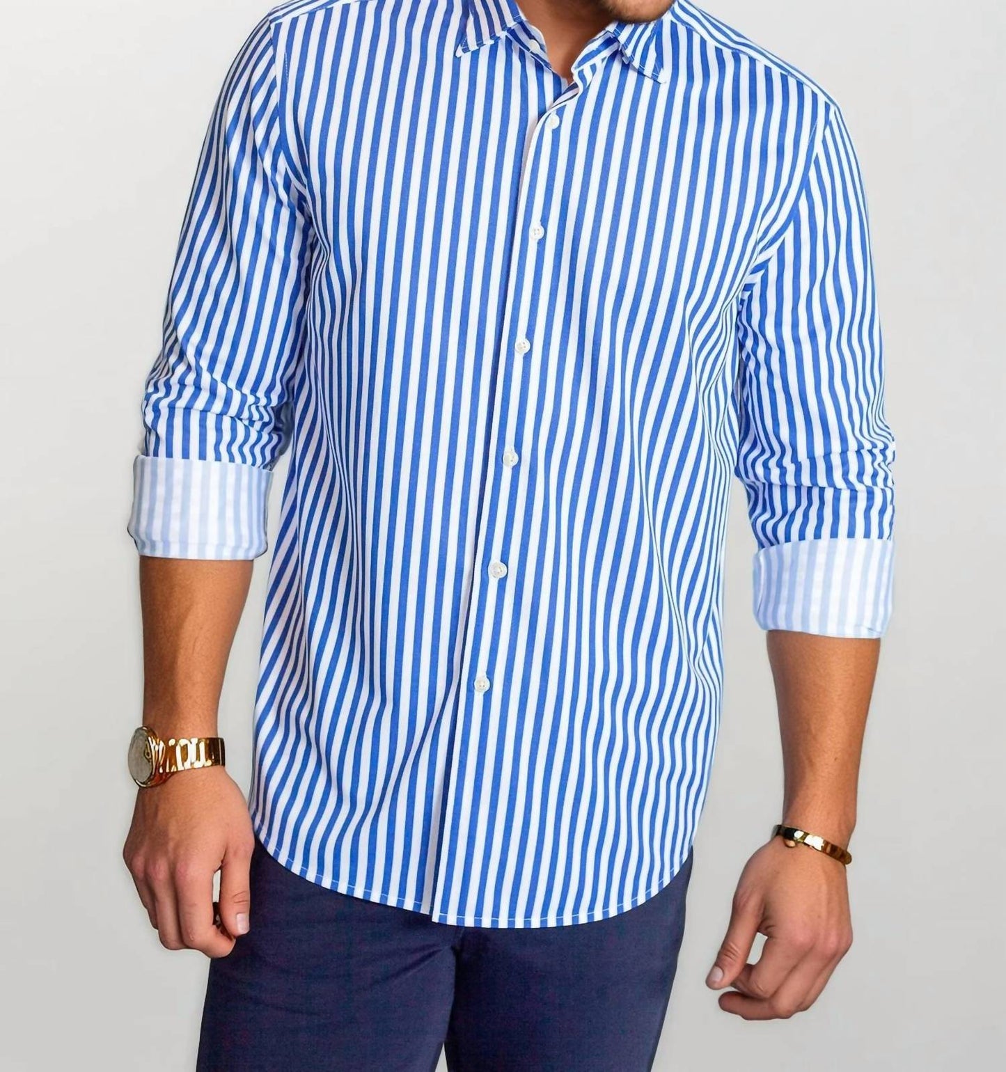 Buki - The Go Big Stripe Long Sleeve Tech Shirt
