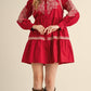 &Merci - Reba EMBROIDERED BUTTON DOWN MINI DRESS