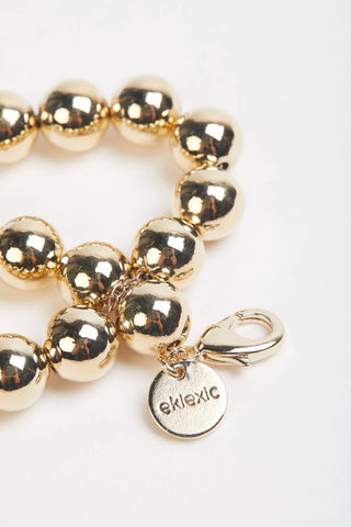 Eklexic - LARGE GOLD BALL BRACELET