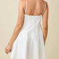 Baby Pink - Strappy Sweetheart Neck Mini Dress