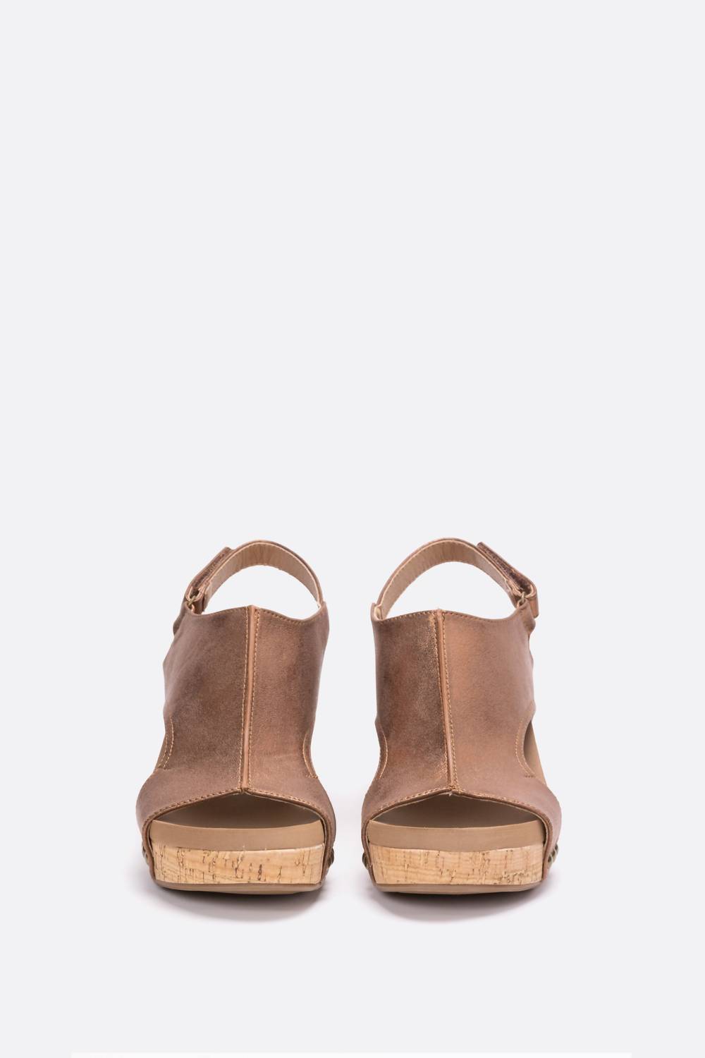 Corkys Footwear - Women's Carley Faux Leather Wedge Sandal
