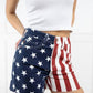 Judy Blue - High Waist Americana Flag Fray Hem Shorts