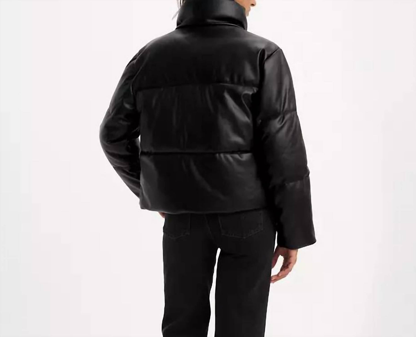 Levi'S - Faux Leather Bomber Puff Jacket