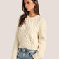 Dylan - Charlotte Cable Crew Sweater