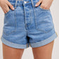 Bluivy - WESTERN POCKET DENIM SHORTS