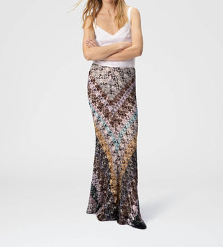 Missoni - Flared Long Skirt In Lace