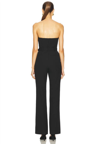 A.L.C. - Kate Strapless Belted Twill Jumpsuit