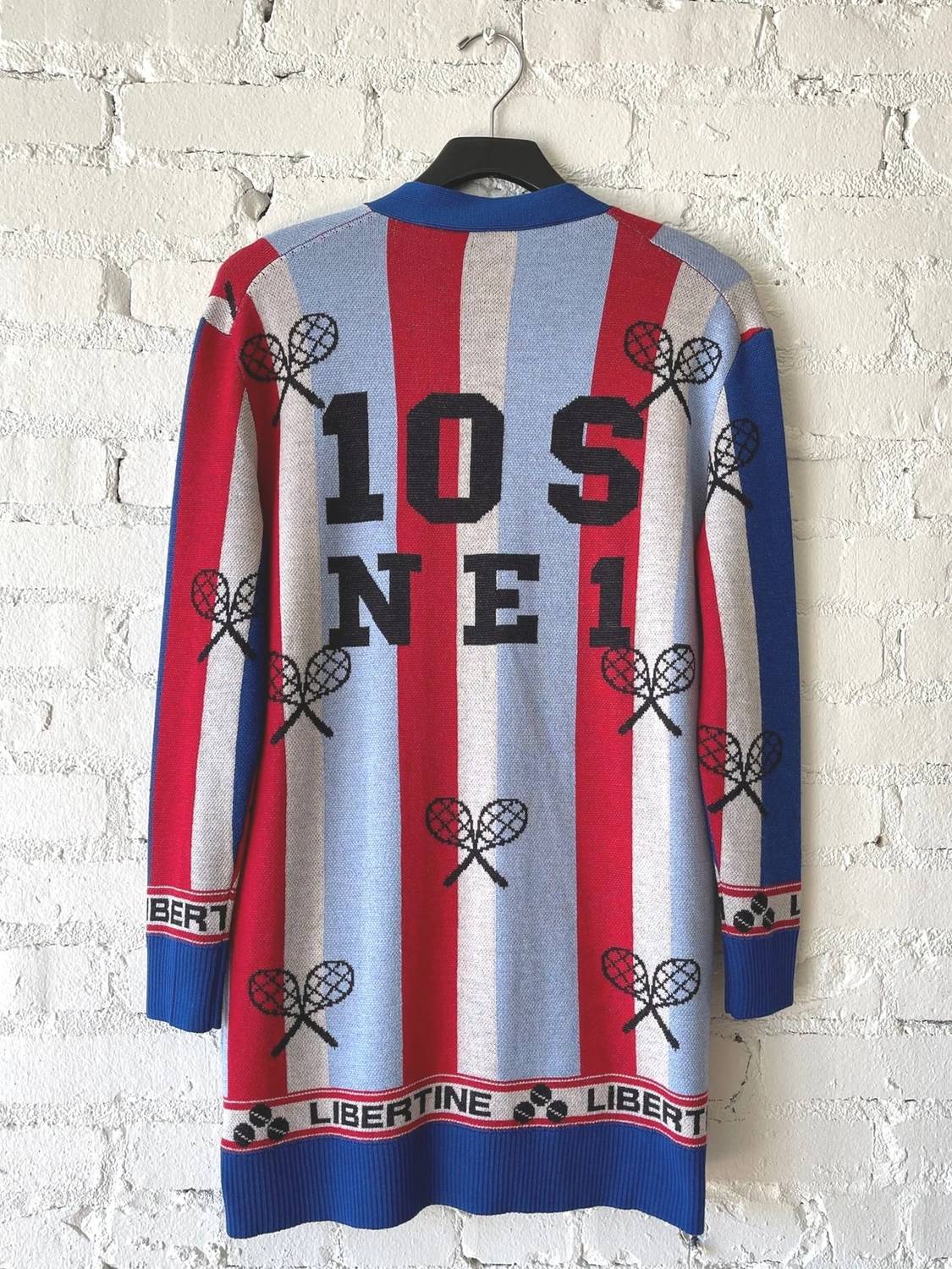 Libertine - 10 S N E 1 Tennis Stripes Cardigan