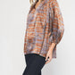 Entro - Swirl Printed V-Neck Top
