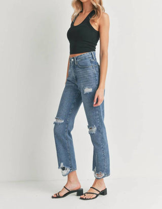 Jbd. - High Rise Loose Straight Distressed Jeans