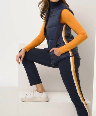 Anatomie - Terry Nylon Sweater Vest With Stripe