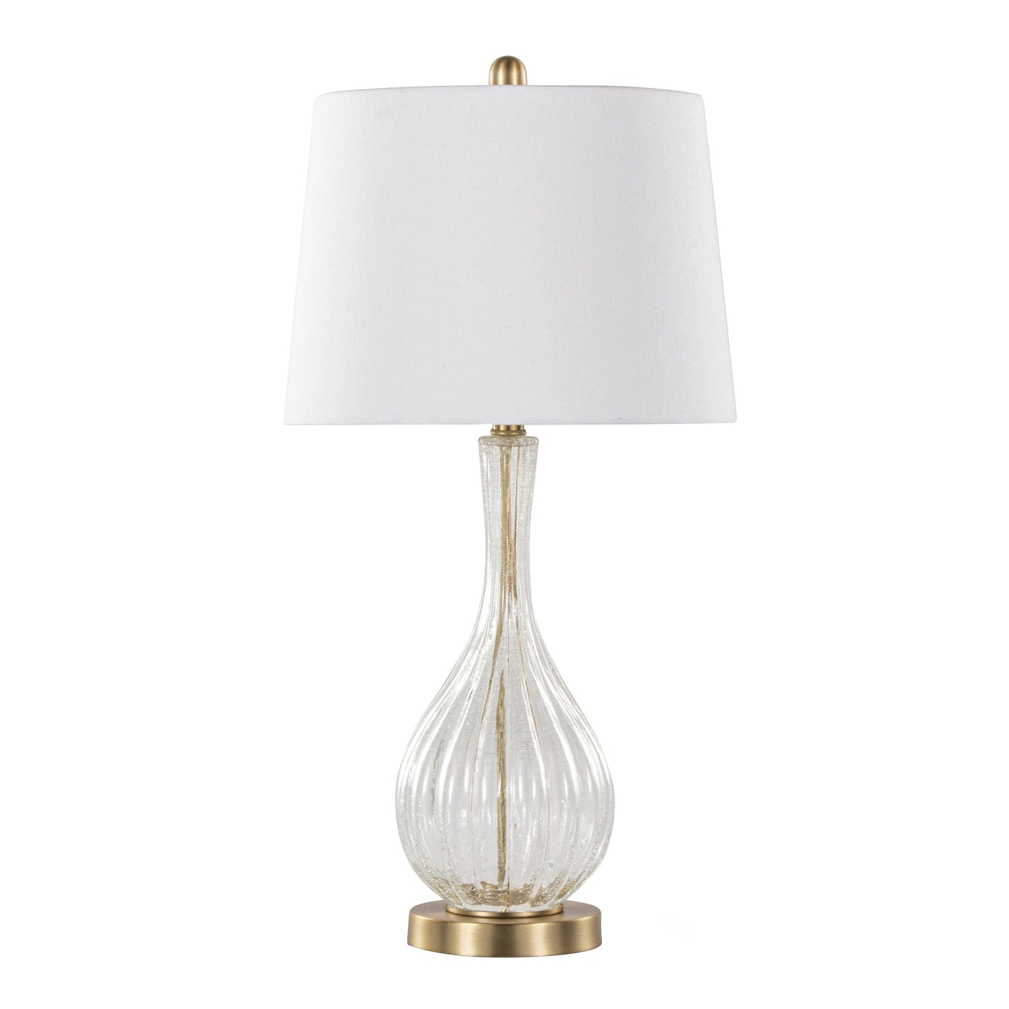 Jenny 27' Contemporary Glass Table Lamp Set of 2