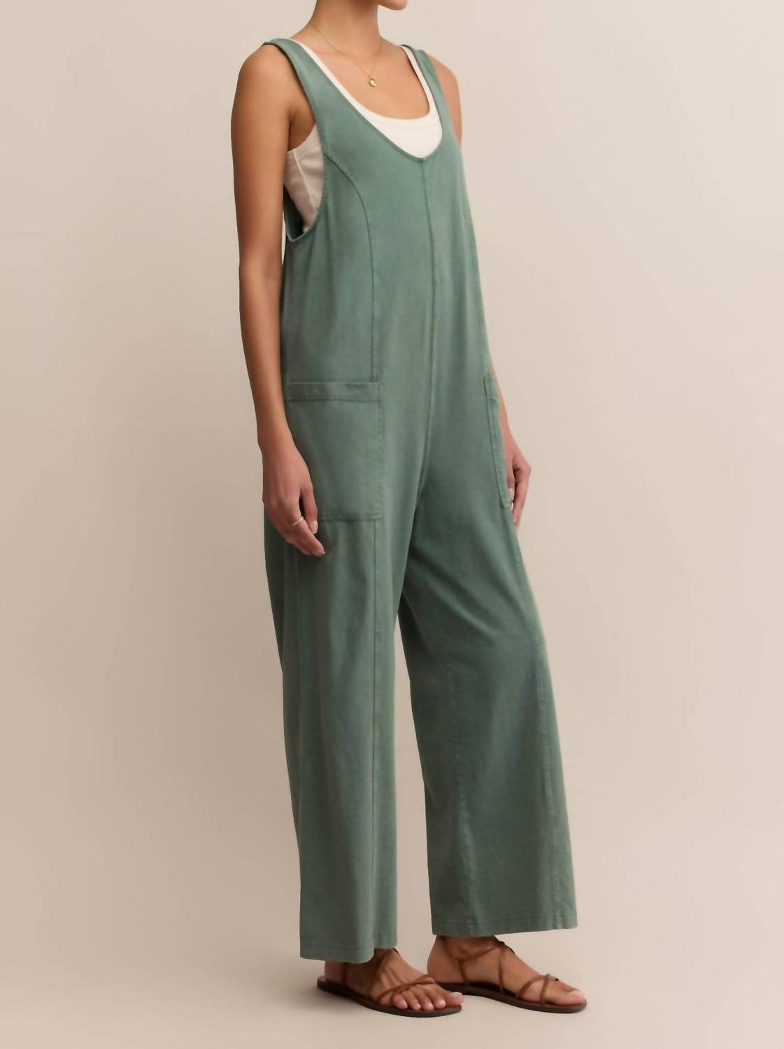 Z Supply - Brasilia Scoop Neck & Tapered Leg Jumpsuit