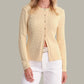 525 America - Julianna Cable Knit Crewneck Cardigan