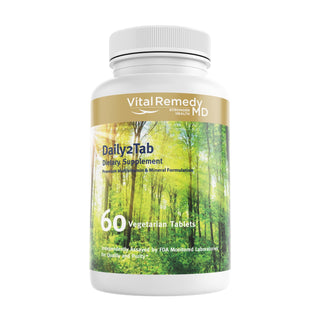 Vital Remedy MD Daily2Tab Multivitamin & Essential Minerals Vegetarian Tablets - 60 ct