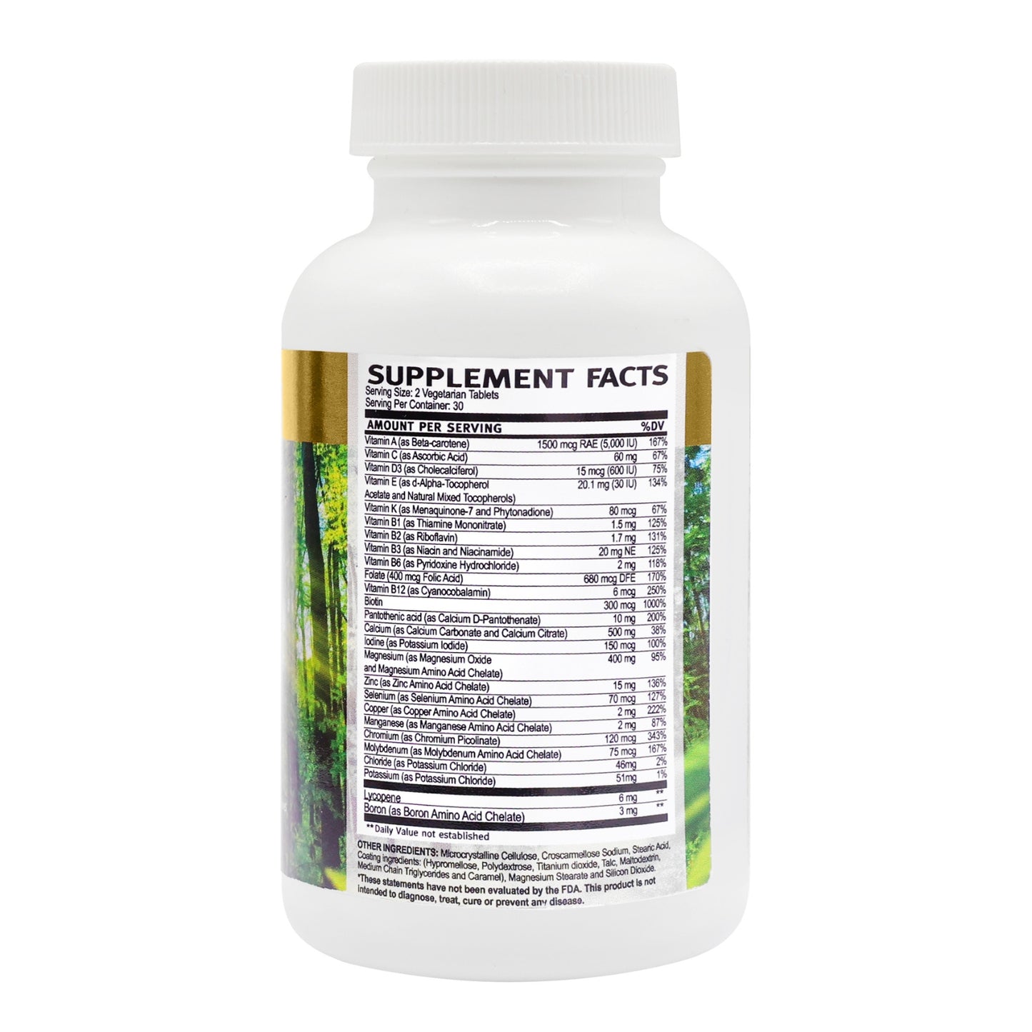 Vital Remedy MD Daily2Tab Multivitamin & Essential Minerals Vegetarian Tablets - 60 ct
