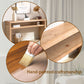 Modern Rustic Console Table – 59” Wood Entryway Table with Shelf & Decorative Bead Detail