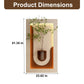 Adjustable 3 Color LED Sandstone Wall Decor with Simulated Plants, Vase & Rabbit Statue