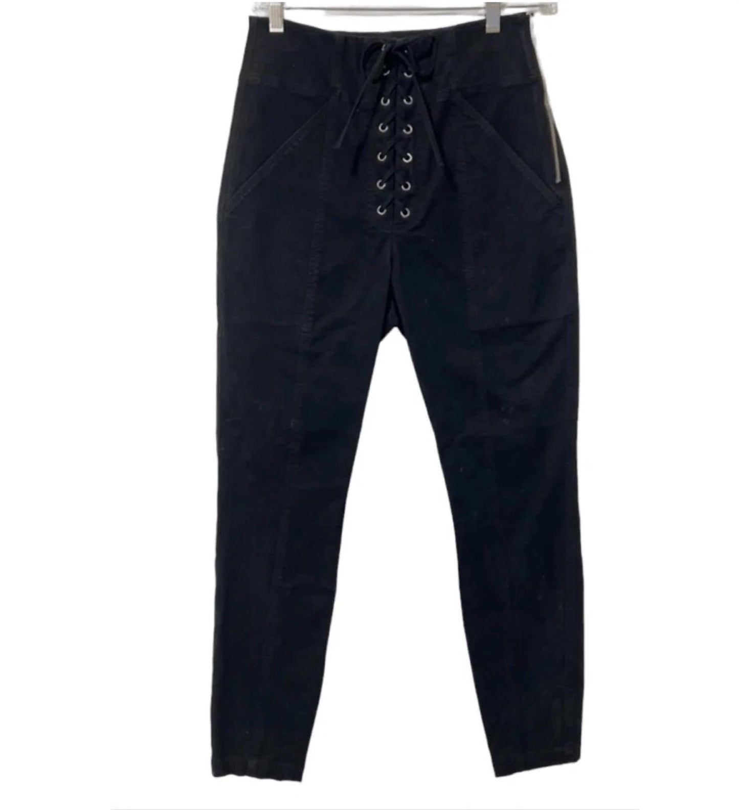 A.L.C. - High Waisted Lace Up Ankle Pant