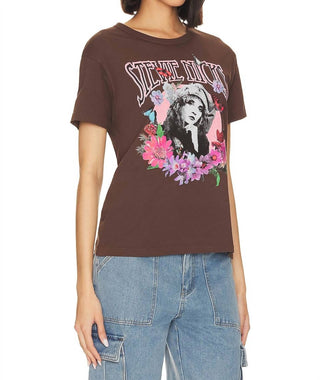 Daydreamer - Stevie Nicks Flower Collage Ringer Tee