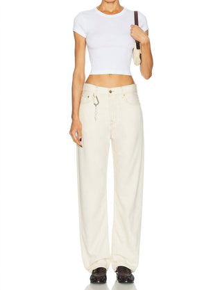 Enza Costa - Supima Baby Rib Cropped Tee
