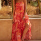 Promesa - Blooming Bliss Floral Chiffon Tiered Maxi Dress