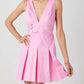 Baby Pink - Leyla Sleeveless Skater Dress