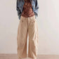 Free People - Good Luck Mid-rise Cord Barrel Jean