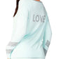 French Kyss - Long Sleeve Love V-Neck Top