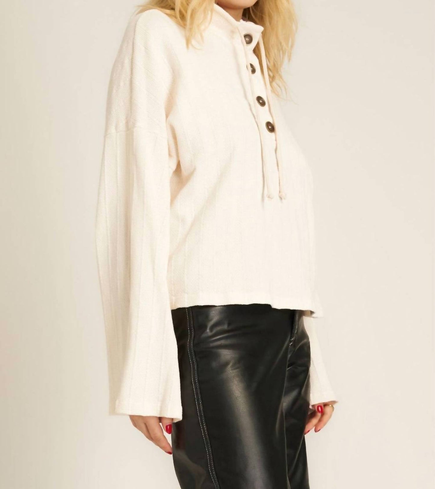 Project Social T - Scout Textured Funnel Neck Pullover