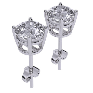 Aamiaa - 0.40 Carat Natural Diamond Round Brilliant Stud Earrings
