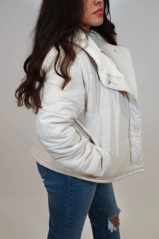 Wishlist - Padded Sherpa Collar Jacket