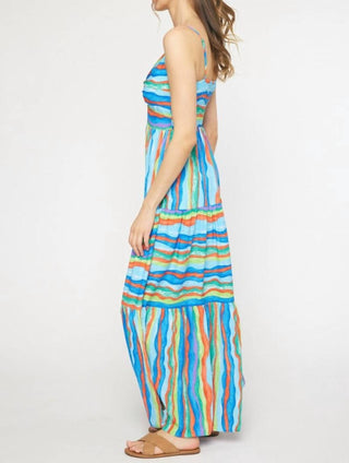 Entro - Stripe Maxi Dress
