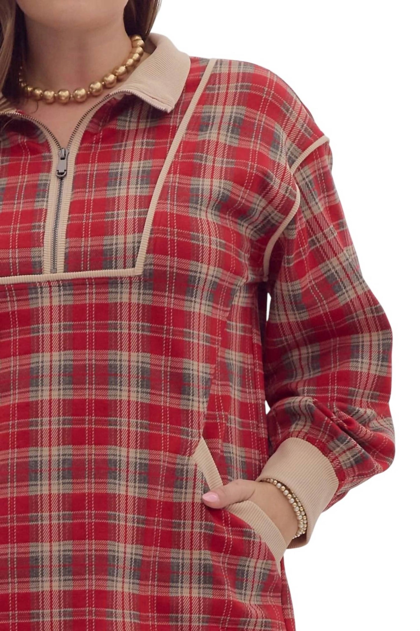 Entro - Plaid Mini Dress