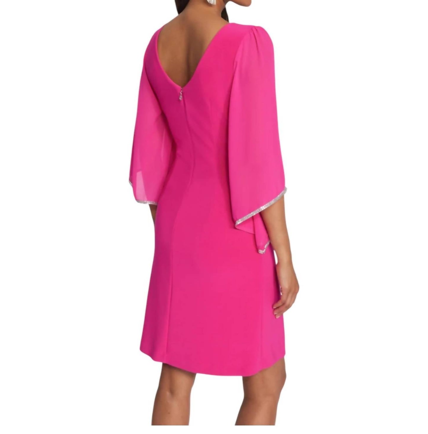 Joseph Ribkoff - Chiffon Sleeves Dress