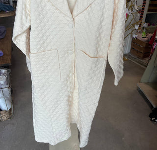 P.Cill - Women's Before You Quilted Cotton Long Coat With Buttons