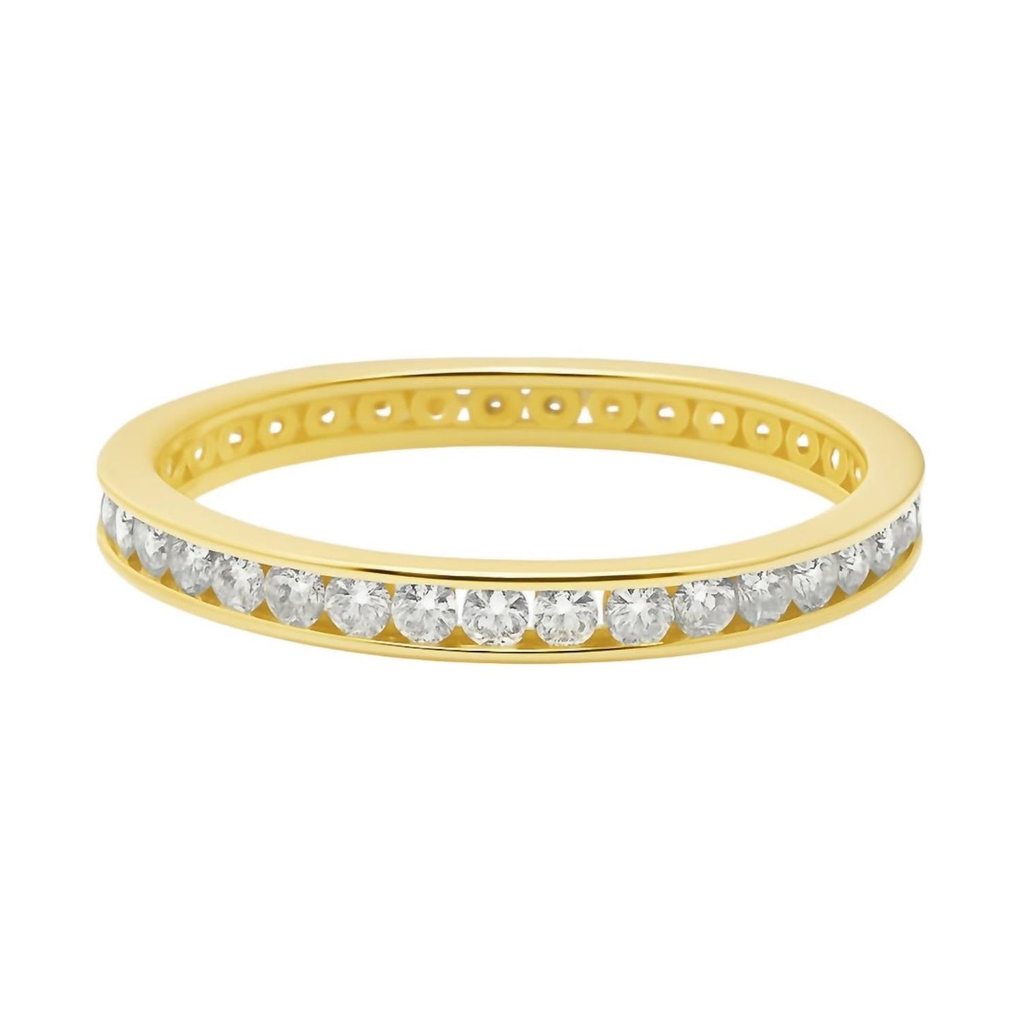 Allyanna Gifts - Women's Moissanite Pave 1.6 CT Eternity Band