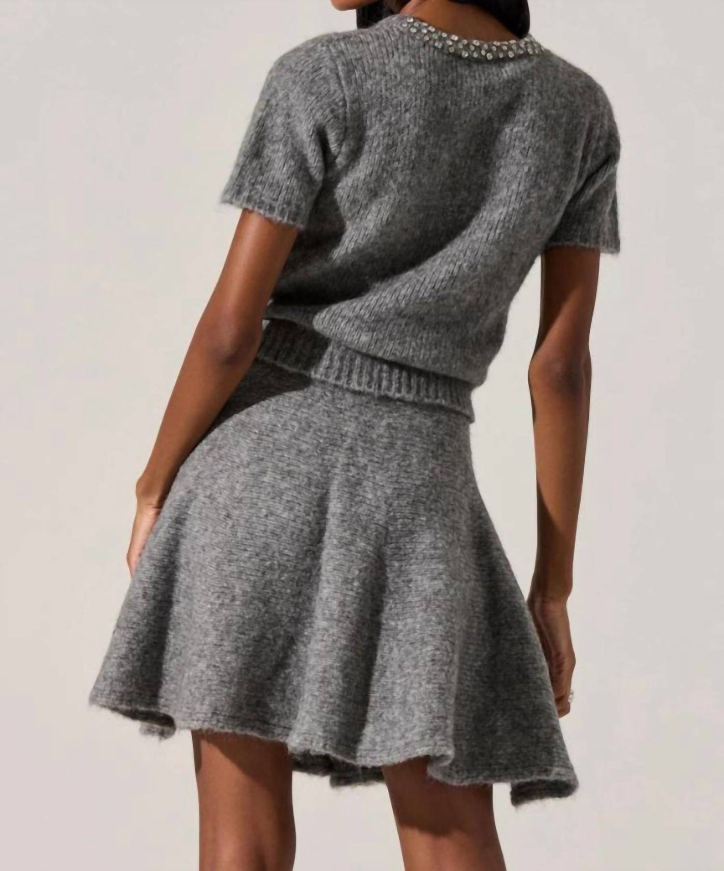 Astr - Malvie Embellished Crewneck Sweater