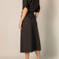 Before You Collection - Linen Cargo Midi Skirt