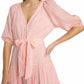 Veronica Beard - Dewey Tiered Cotton Button-up Tie Waist Dress