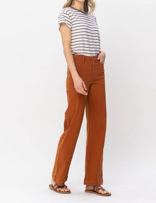 Judy Blue - High Waist Garment Dyed Wide Leg Denim Jeans