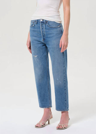 Agolde - 90's Crop Mid Rise Straight Jeans