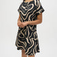 Joseph Ribkoff - Abstract Print A-line Dress