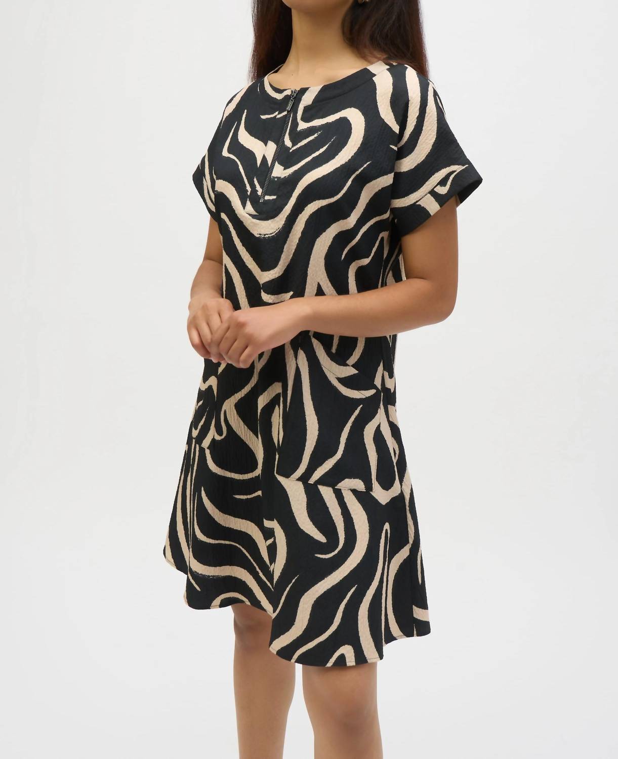 Joseph Ribkoff - Abstract Print A-line Dress